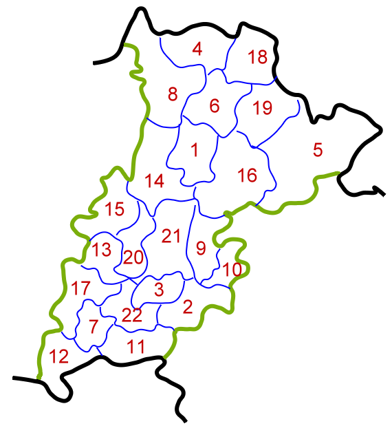 Carte du canton Périgord Limousin